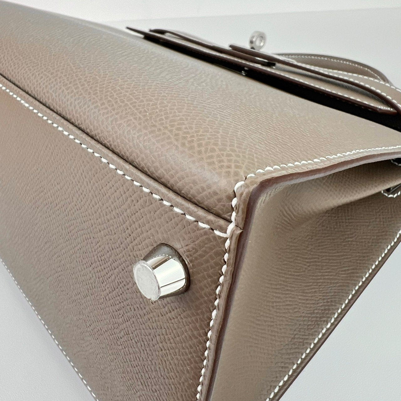 Kelly28 ケリー28 Etoupe エトープ Epsom エプソン PHW シルバー金具 Stamp-W W刻印