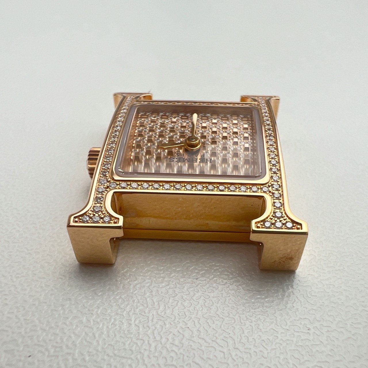 Heure H watch Mini model diamond Hウォッチミニ ダイヤモンド ゴールド 腕時計