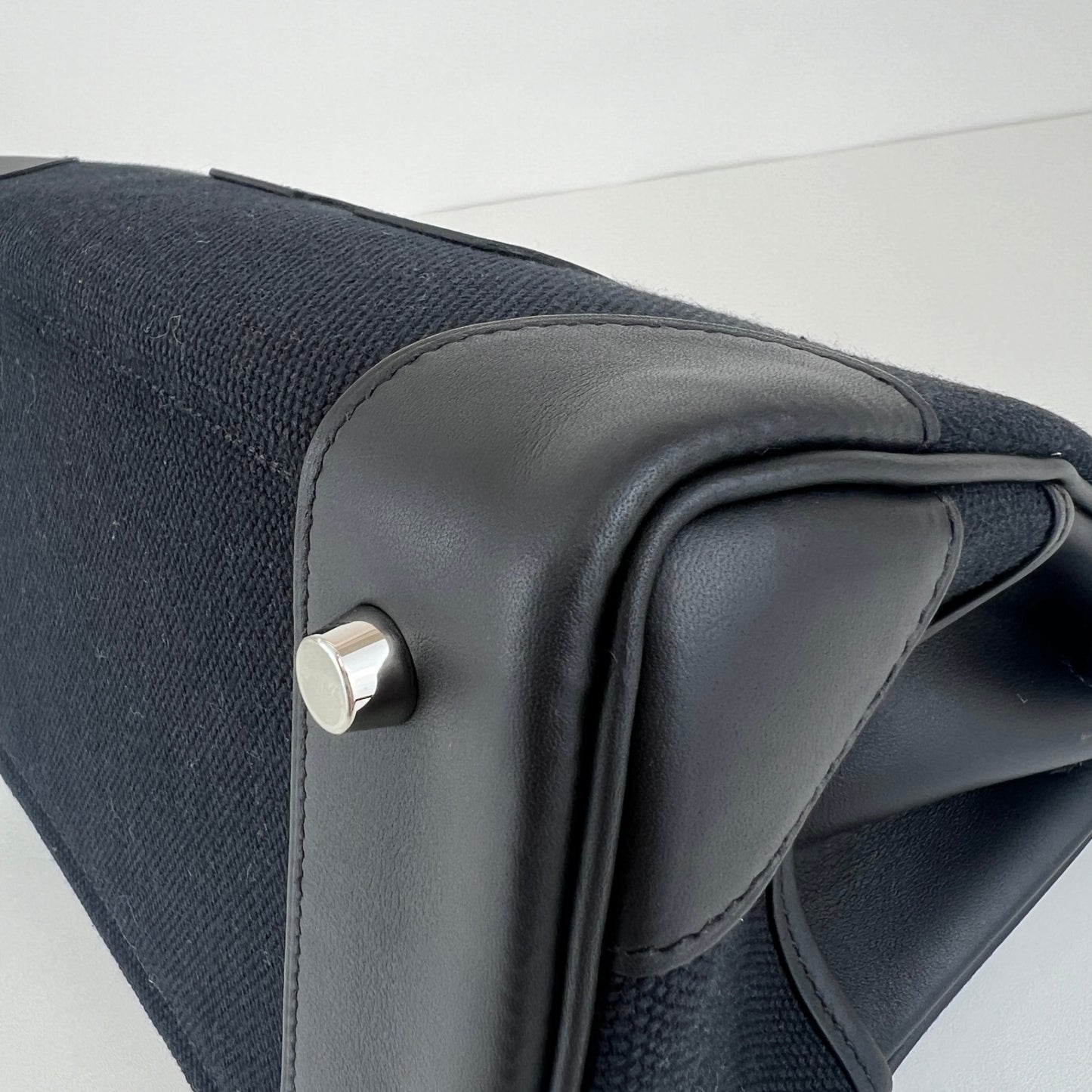 Birkin25 cargo バーキン25 カーゴ Toile goéland canvas トワルゴエランキャンバス シルバー金具 Stamp-U U刻印 Togo トゴ