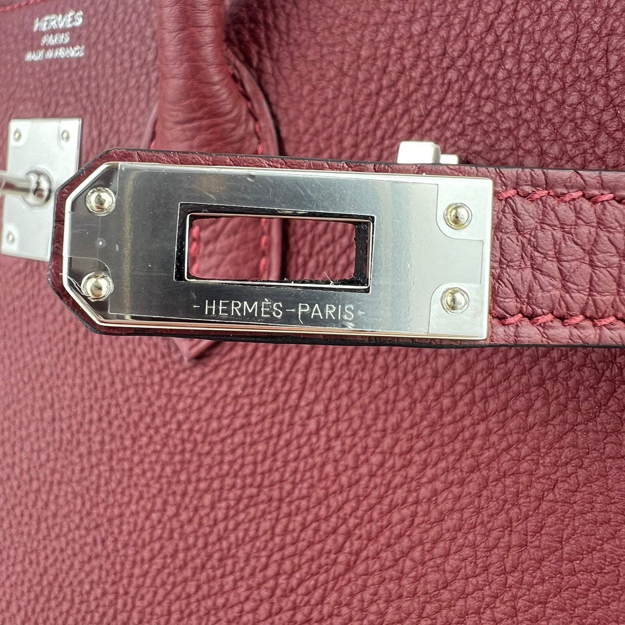 Birkin25 バーキン25 Rouge H ルージュアッシュ Togo トゴ PHW シルバー金具 Stamp-W W刻印
