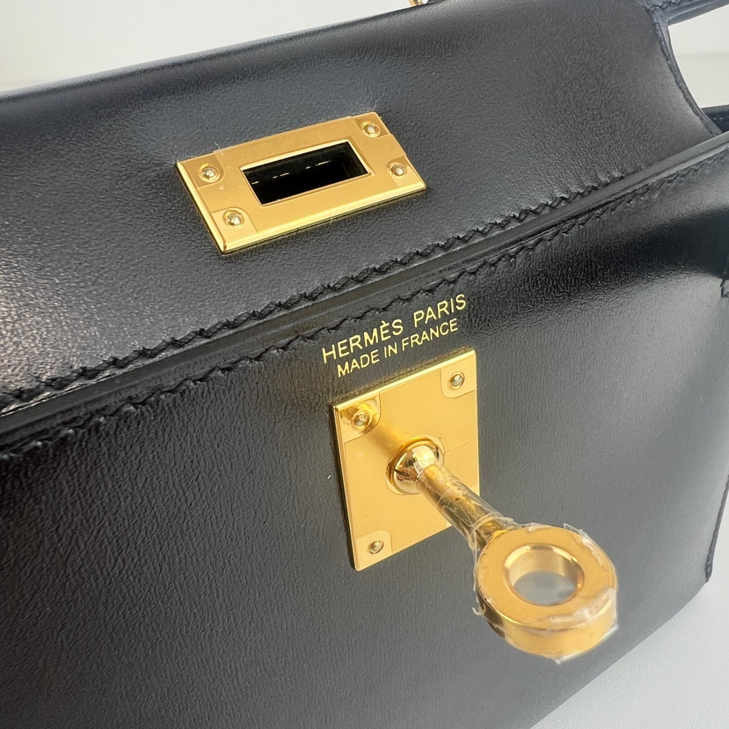 Hermès エルメス Mini kelly ミニケリー Stamp-K K刻印 Box ボックス Black ブラック GHW ゴールド金具