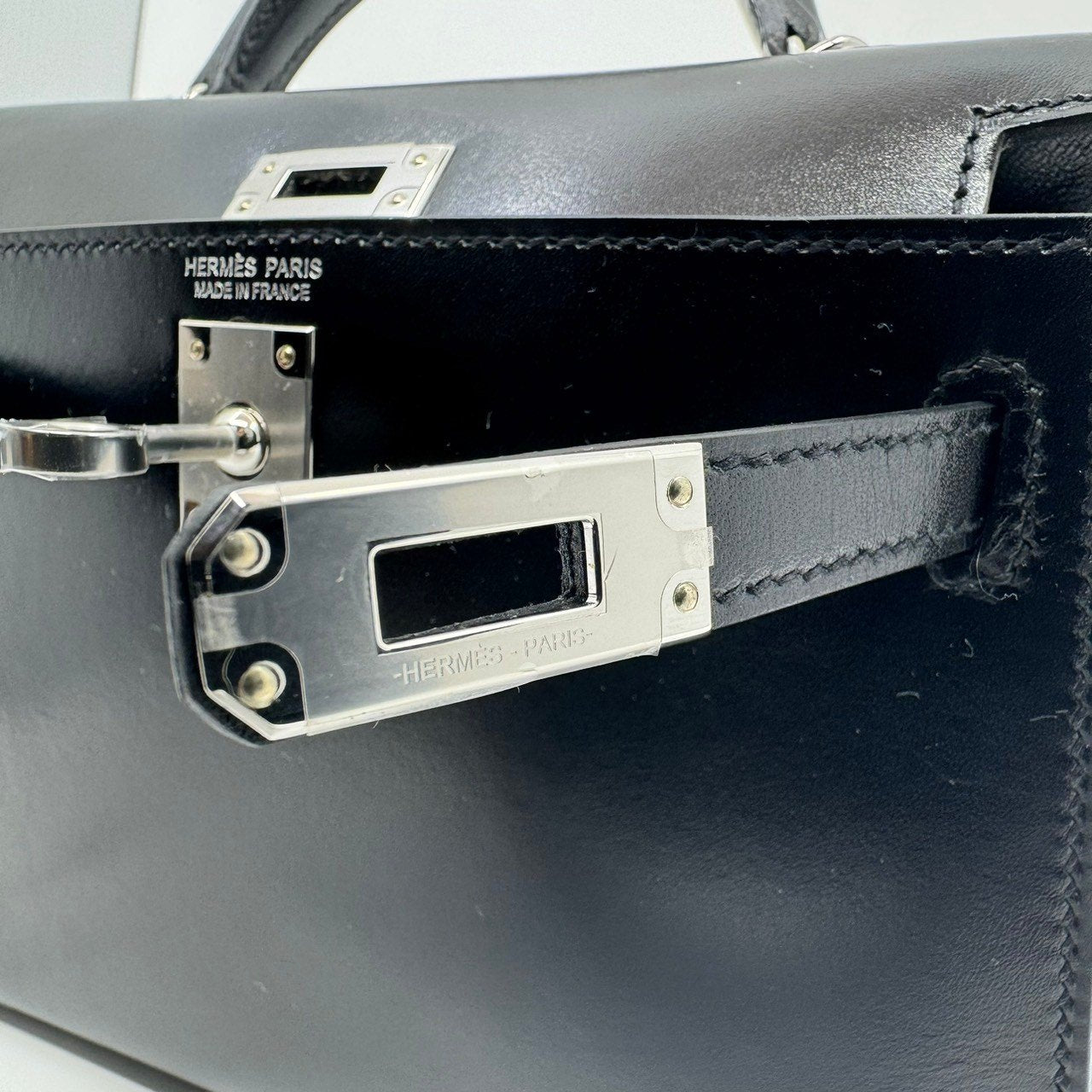 HERMES エルメス Mini kelly ミニケリー Black ブラック PHW シルバー金具 Box calf ボックスカーフ Stamp-Z Z刻印
