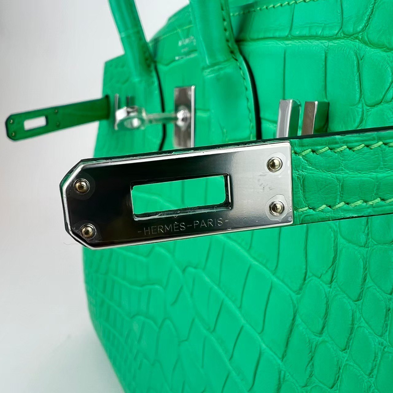 Birkin25 バーキン25 Vert comic ヴェールコミック PHW シルバー金具 Stamp-B B刻印