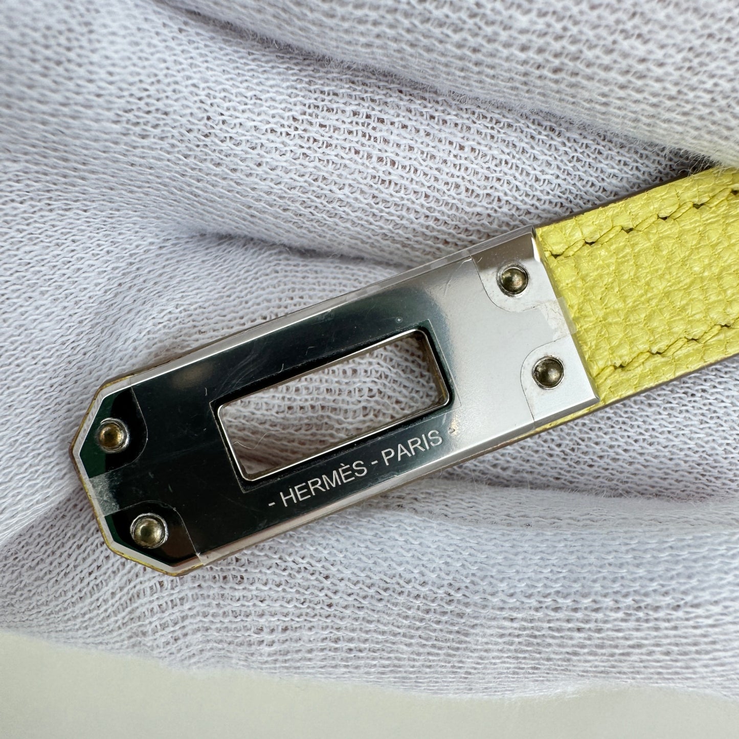 Mini kelly ミニケリー Limoncello リモンチェッロ PHW シルバー金具 Chevre シェーブル Stamp-B B刻印