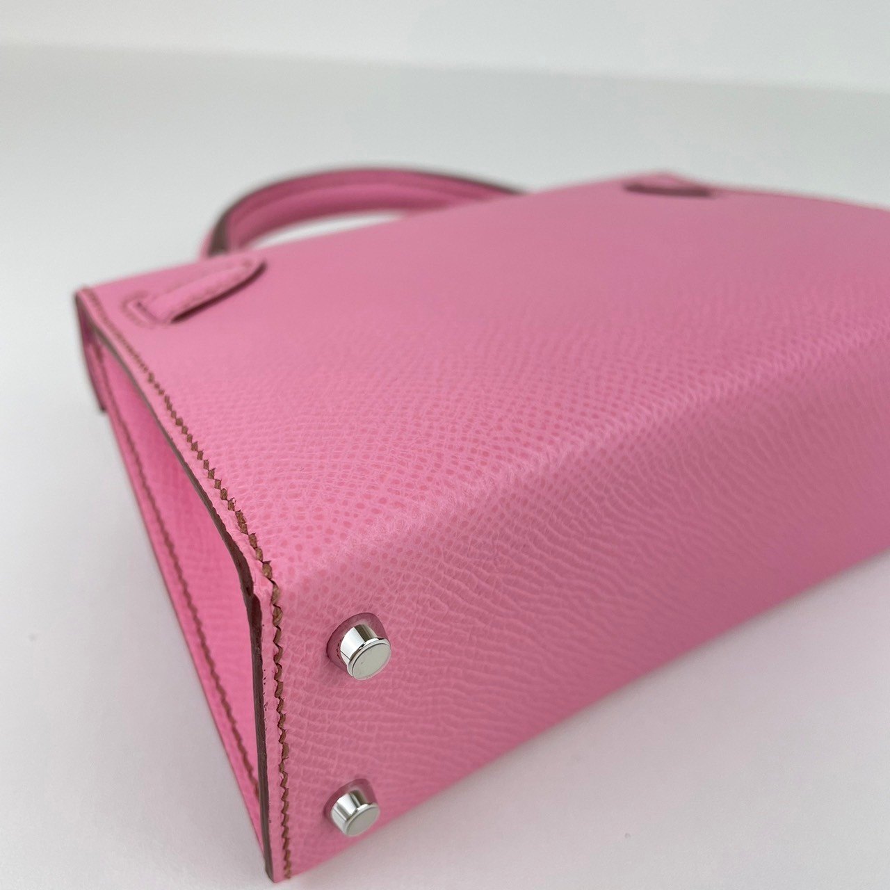 Mini kelly ミニケリー Bubblegum バブルガム Epsom エプソン PHW シルバー金具 Stamp-B B刻印