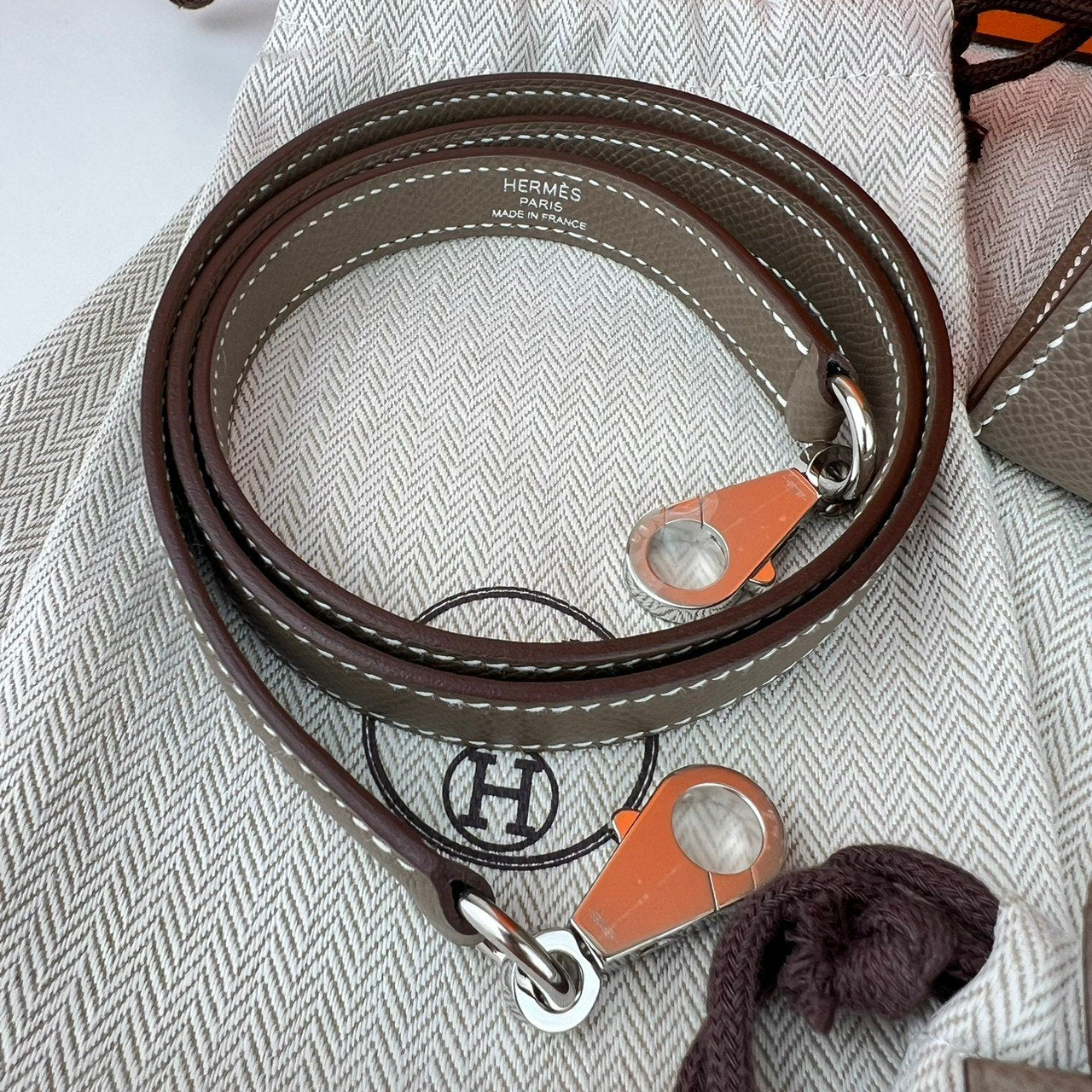 Kelly28 ケリー28 Etoupe エトープ Epsom エプソン PHW シルバー金具 Stamp-W W刻印