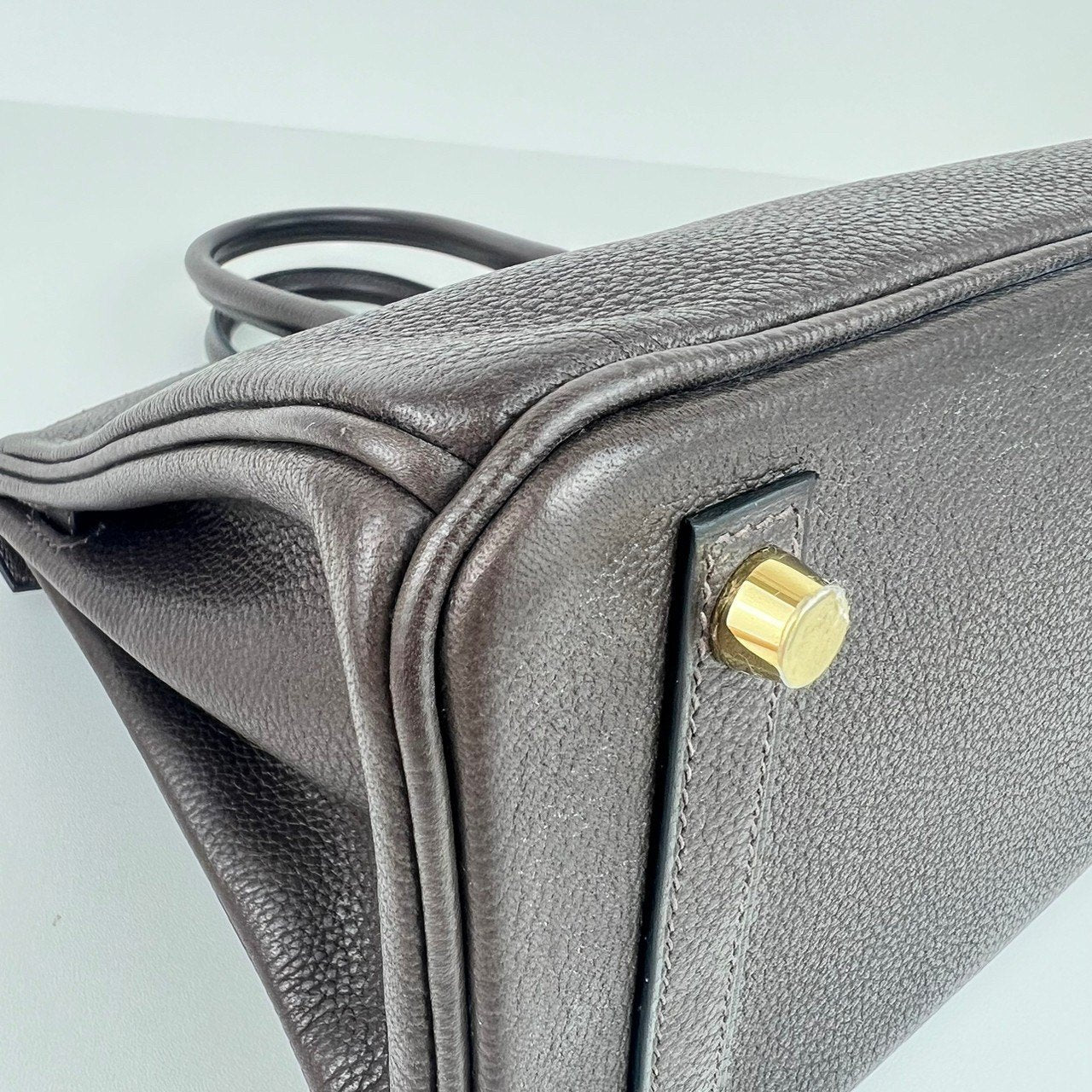 Birkin25 バーキン25 Ebene エベンヌ GHW ゴールド金具 Barenia バレニア Stamp-U U刻印