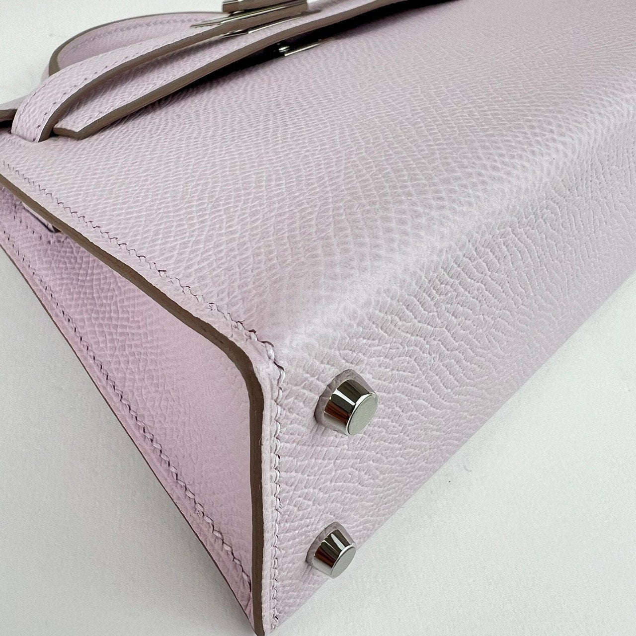 Mini kelly ミニケリー Mauve pale モーヴパール PHW シルバー金具 Epsom エプソン B刻