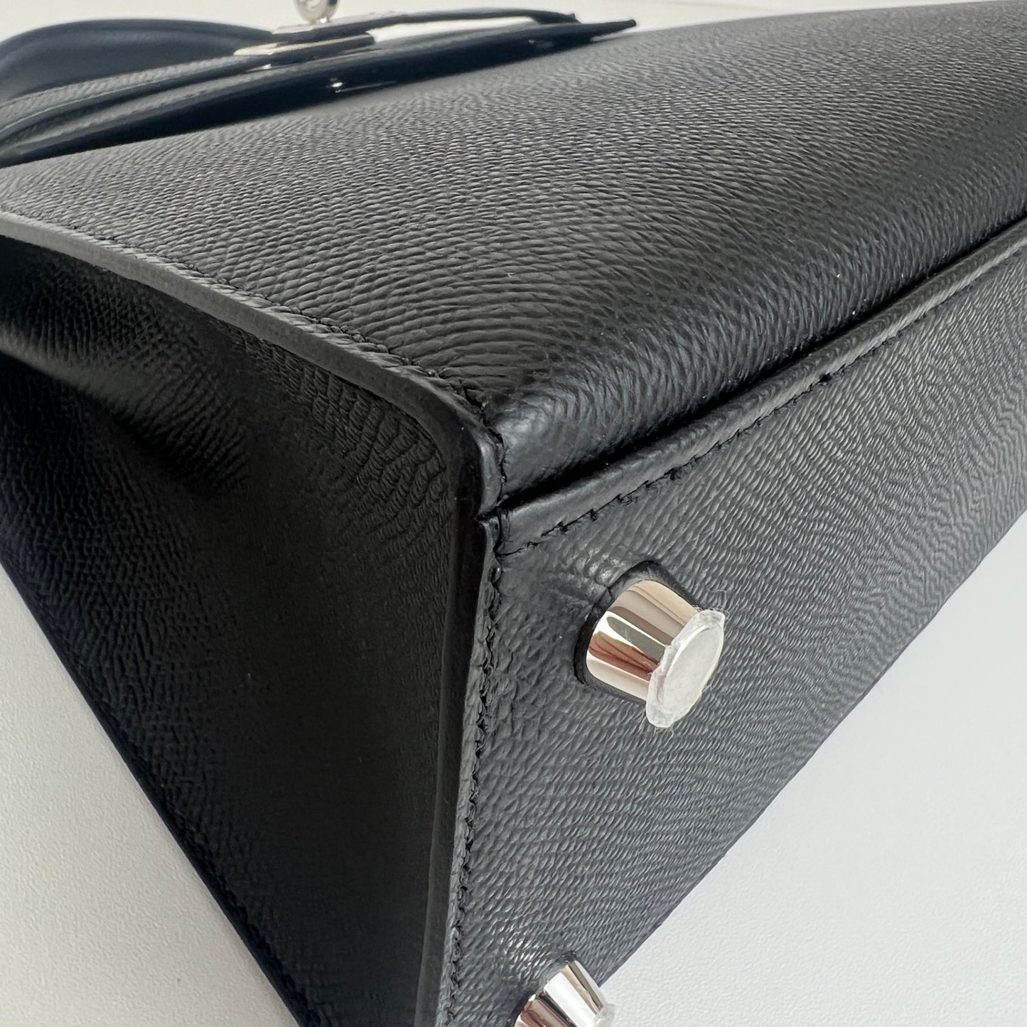 Hermès エルメス Kelly25 ケリー25 Stamp-K K刻印 Epsom エプソン Black ブラック PHW シルバー金具