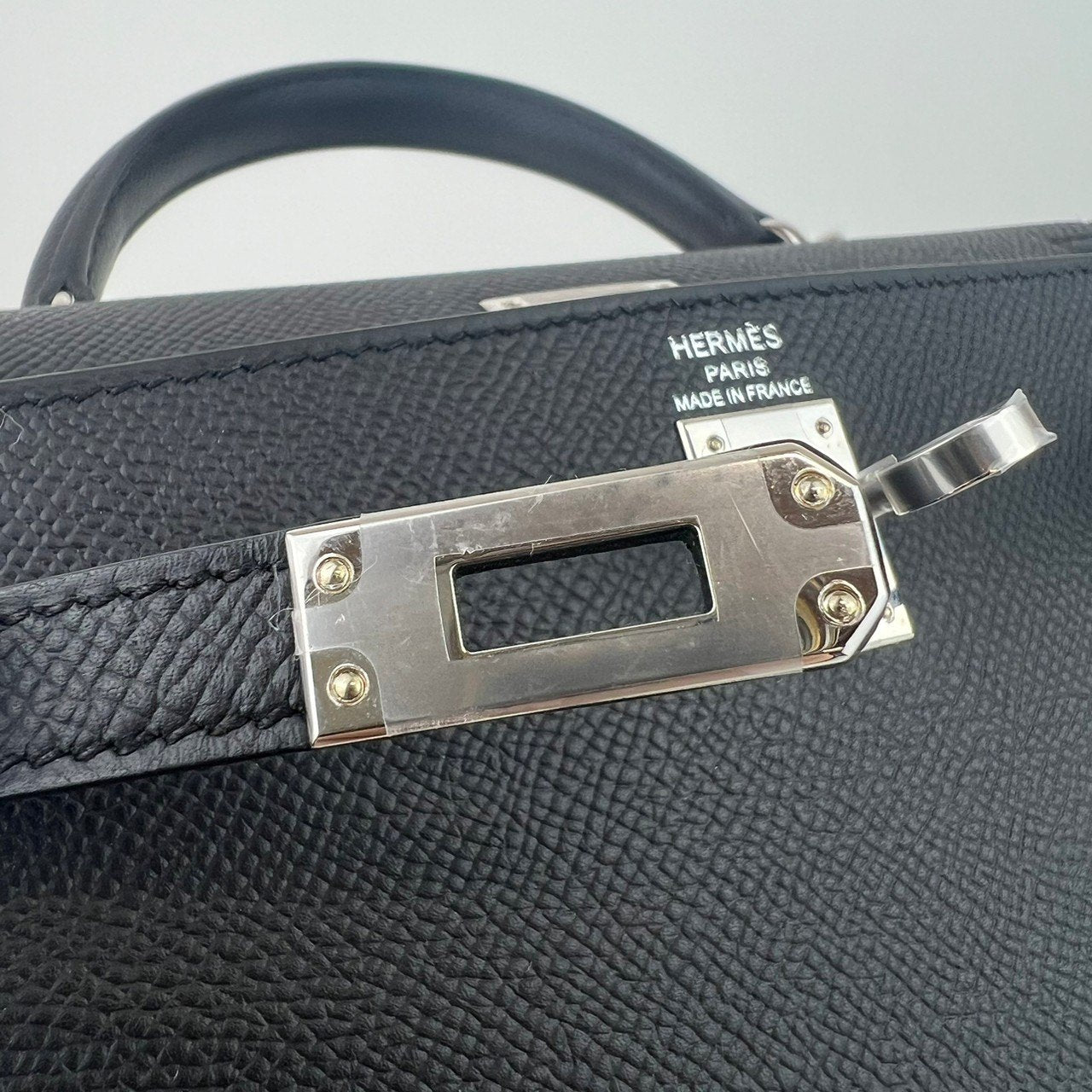 Kelly25 ケリー25 Black ブラック Epsom エプソン PHW シルバー金具 Stamp-W W刻印