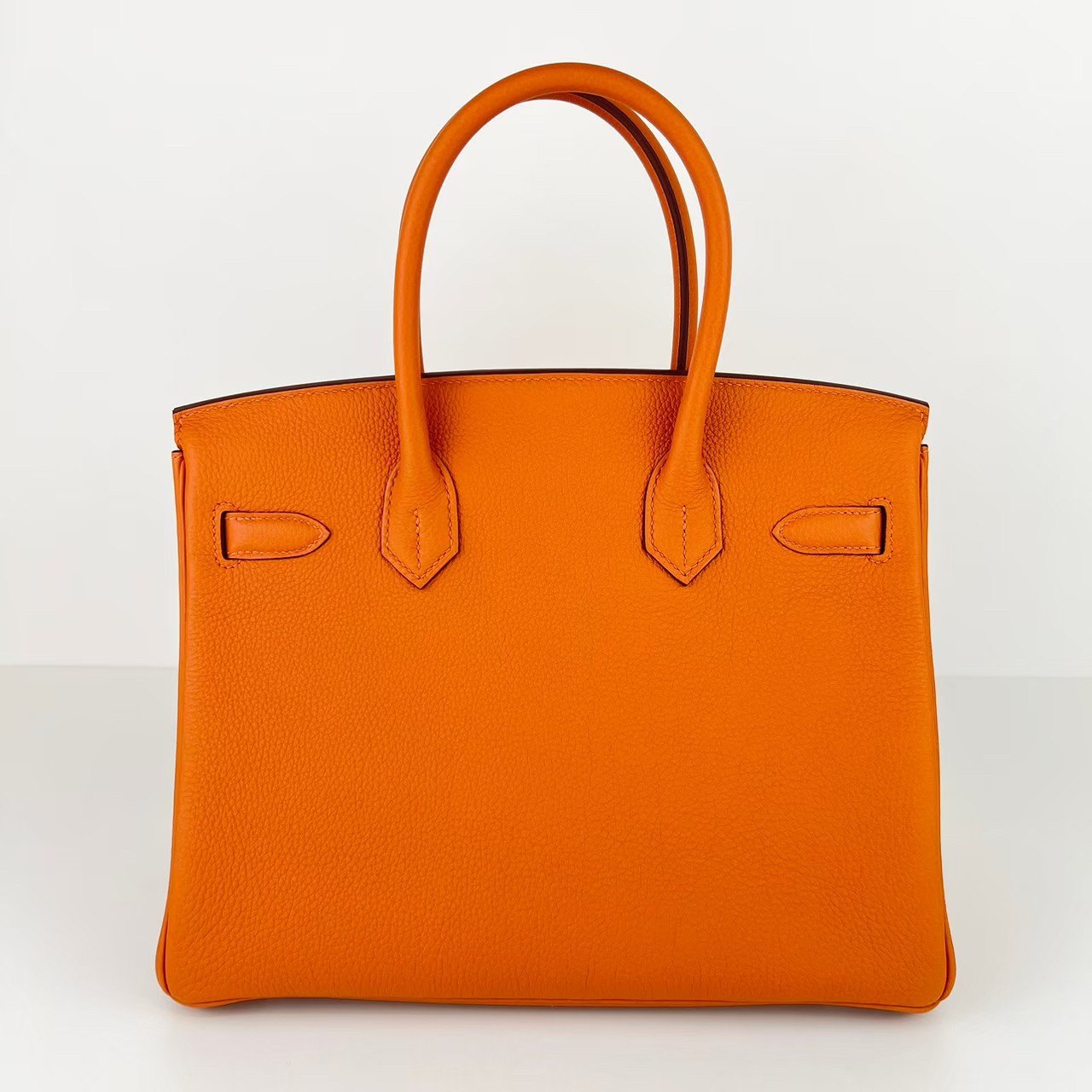 Birkin30 バーキン30 Orange オレンジ PHW シルバー金具 Togo トゴ Stamp-W W刻印