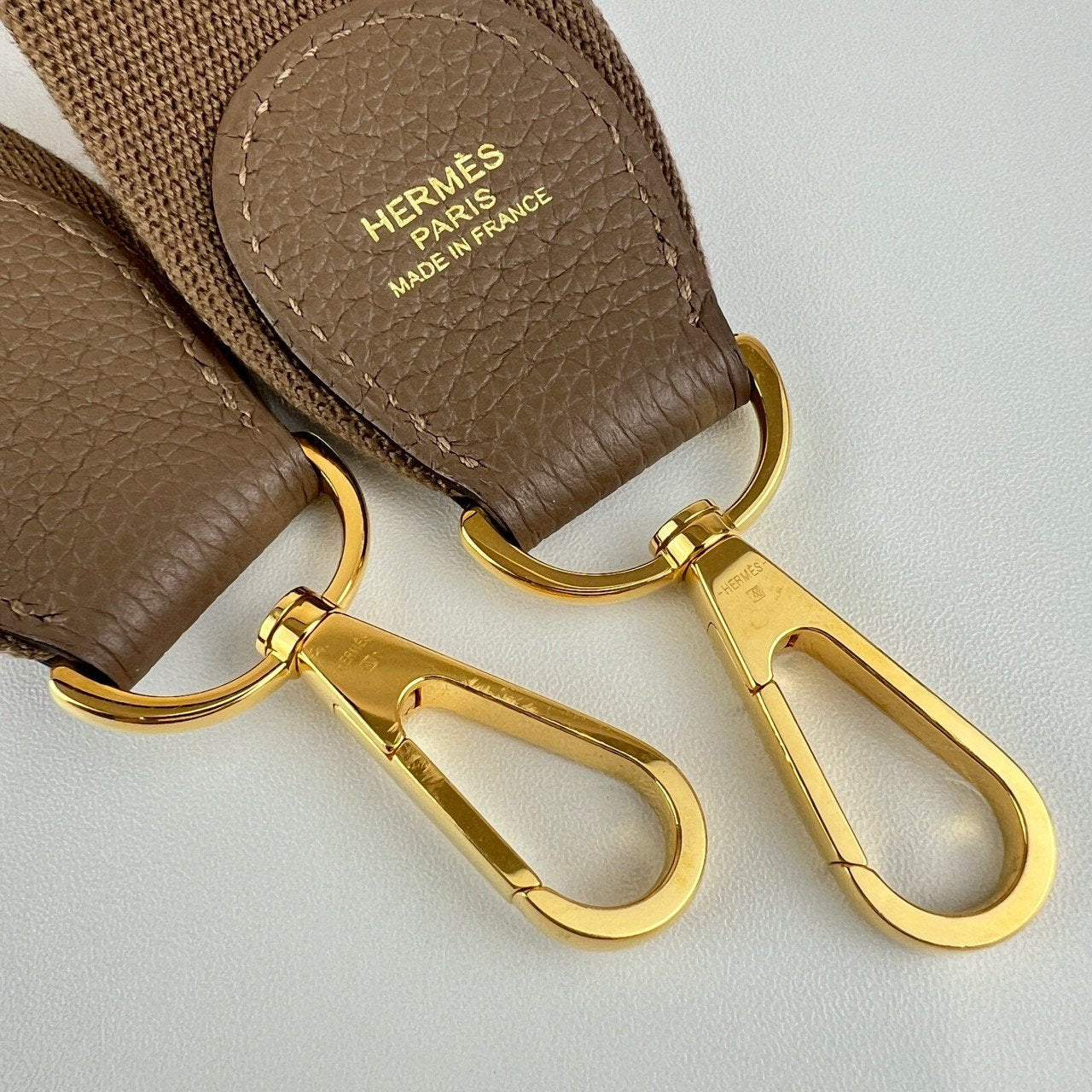 Hermès エルメス Evlyn PM エヴリンPM Stamp-Z Z刻印 Taurillon Clemence トリヨンクレマンス Etoupe エトープ GHW ゴールド金具