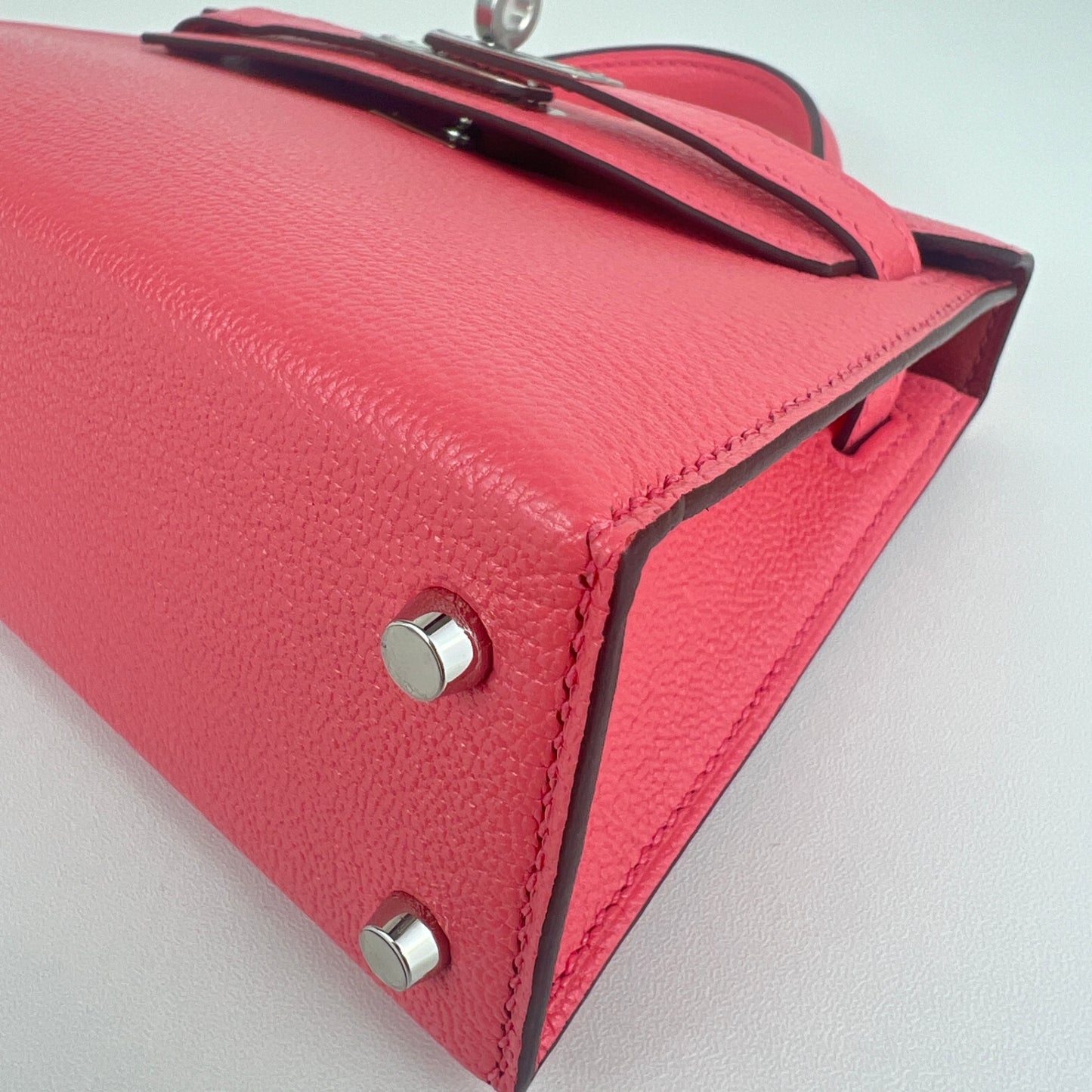 Mini kelly verso ミニケリーヴェルソ Rose ete ローズエテ PHW シルバー金具 Stamp-B B刻