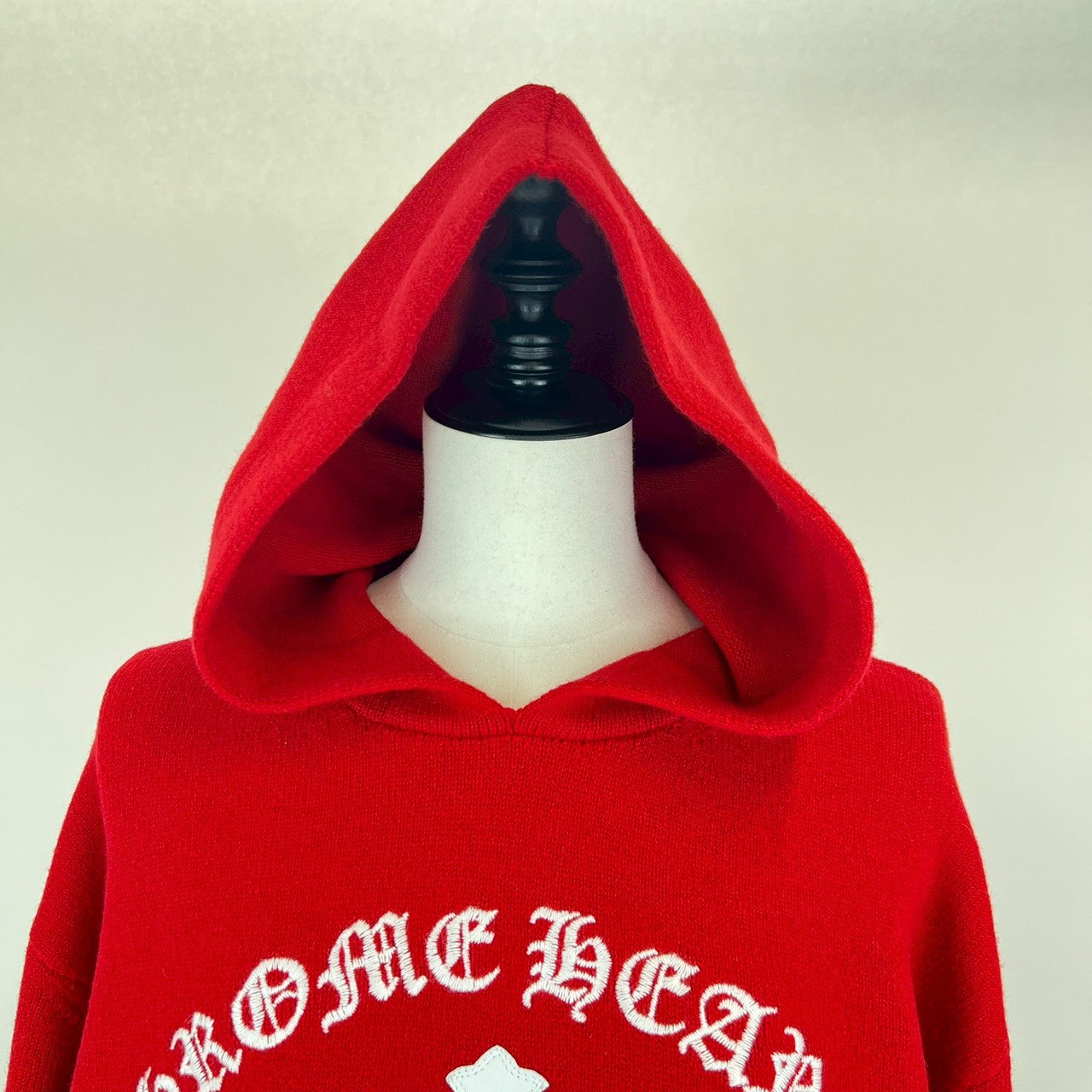 Chrome Hearts クロムハーツ パーカー レッド ホワイトロゴ メンズ XL
