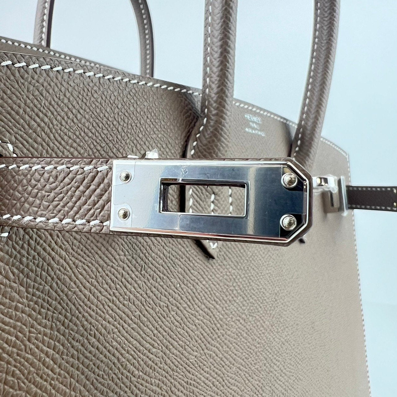 Birkin25 Sellier バーキン25 セリエ Etoupe エトープ PHW シルバー金具 Epsom エプソン Stamp-W W刻印