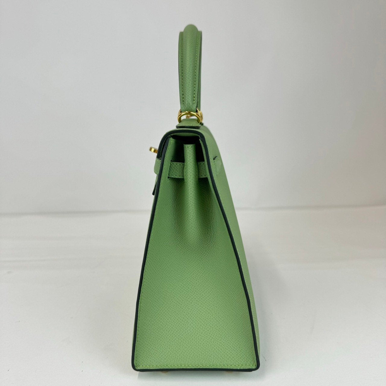 Kelly25 ケリー25 Vert Criquet ヴェールクリケット Epsom エプソン GHW ゴールド金具 Stamp-Y Y刻印