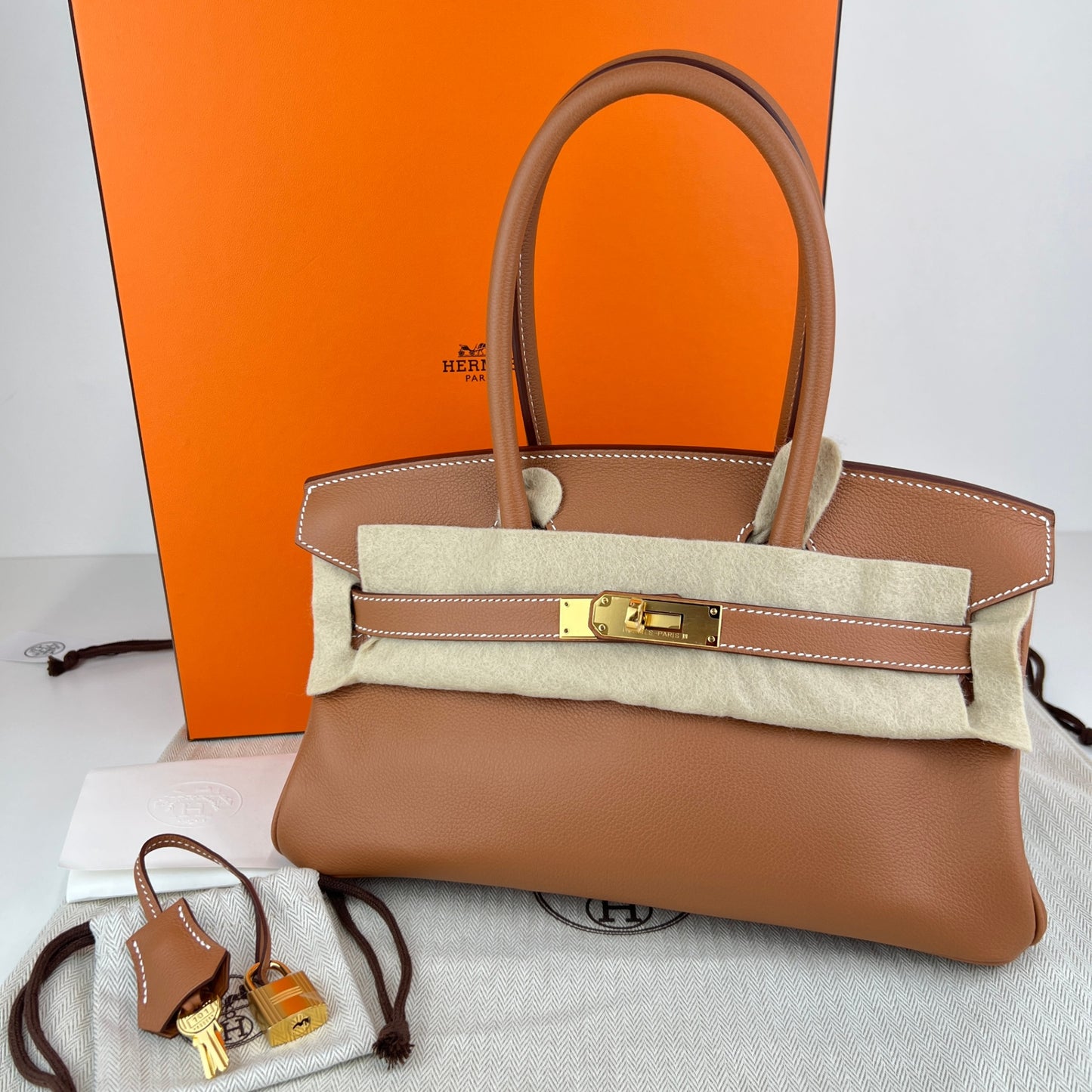 Shoulder Birkin29 ショルダーバーキン29 Stamp-K K刻印 Evercolor エバーカラー Gold ゴールド GHW ゴールド金具