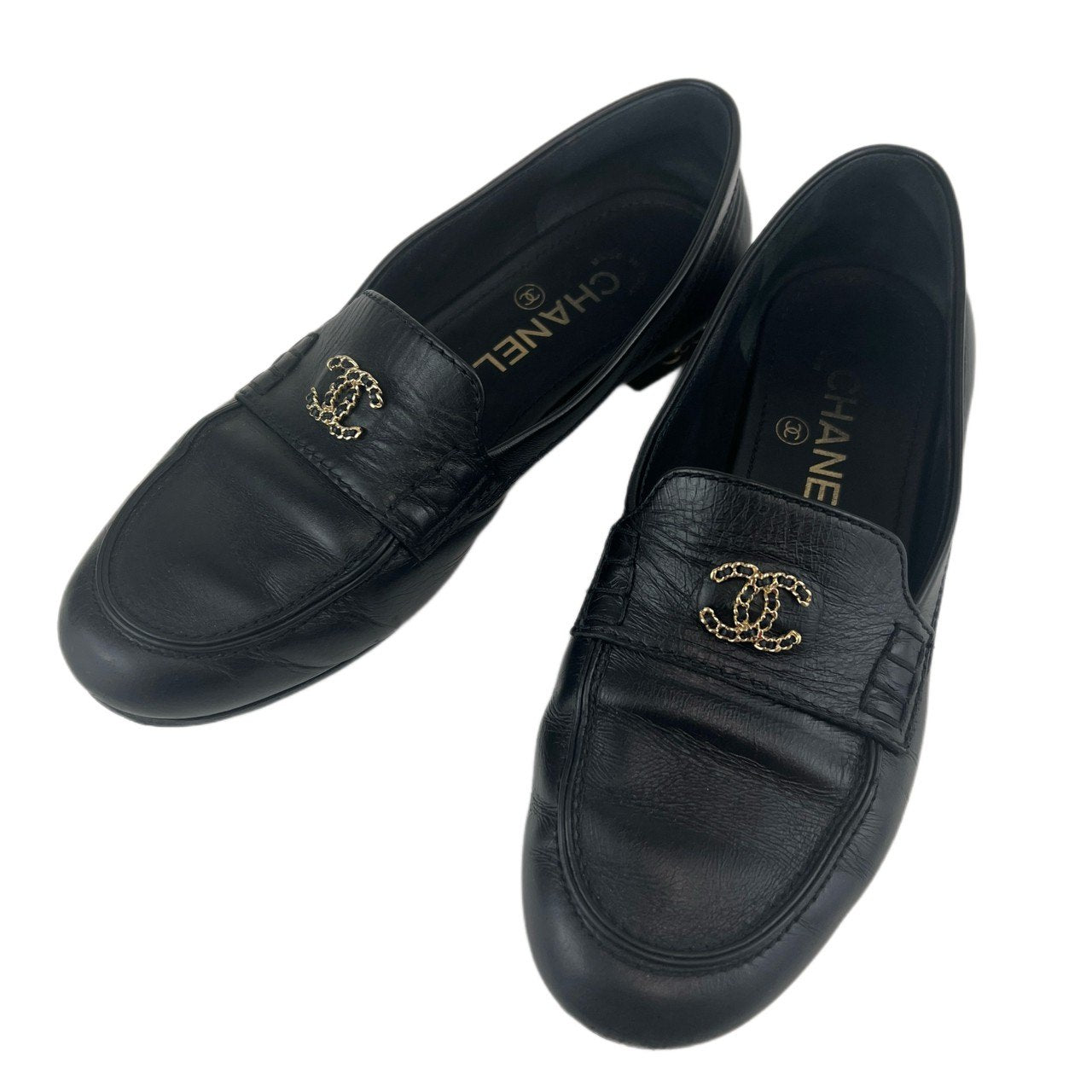 CHANEL シャネル ローファー ココマーク Black ブラック