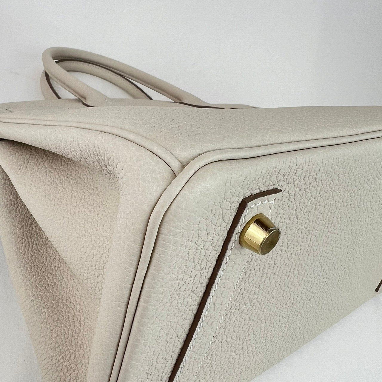 Birkin30 バーキン30 Craie クレTogo トゴ GHW ゴールド金具 Stamp-W W刻 レディースバッグ ハンドバッグ
