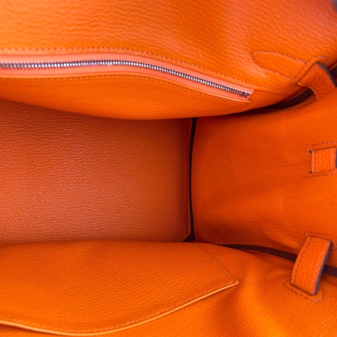 Birkin30 バーキン30 Orangeminium オレンジミニウム Togo トゴ PHW シルバー金具 B刻印