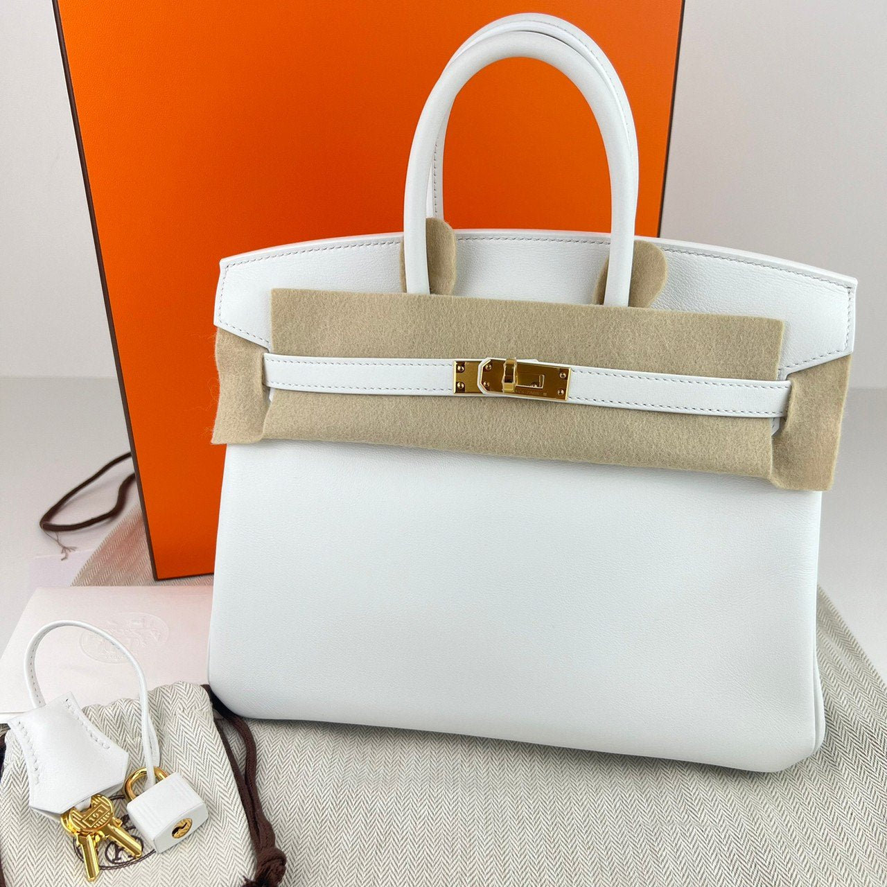 Birkin25 バーキン25 New white ニューホワイト GHW ゴールド金具 W刻印 Swift スイフト