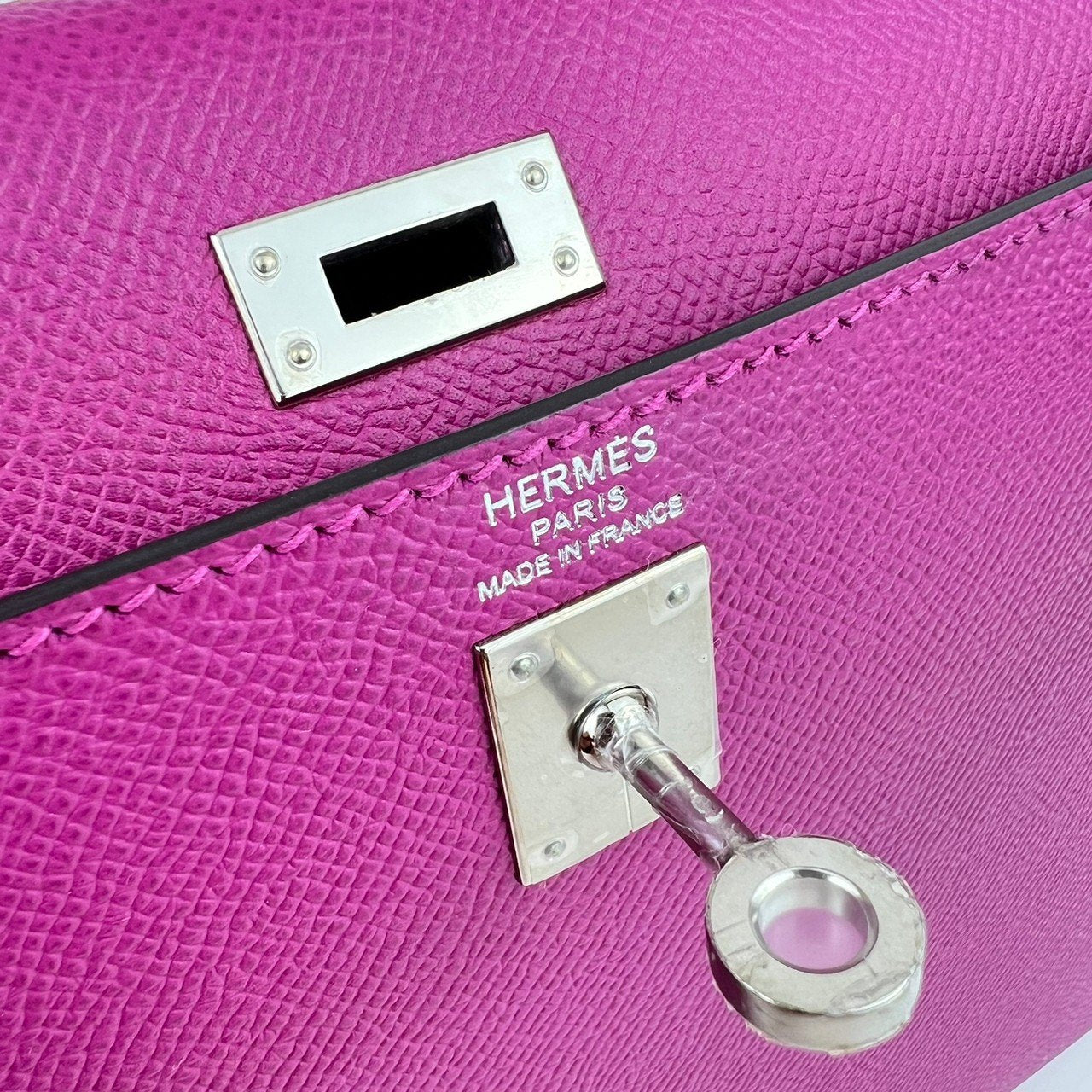 Kelly25 Sellier ケリー25 セリエ Rose pourpre ローズパープル Epsom エプソン PHW シルバー金具 C刻
