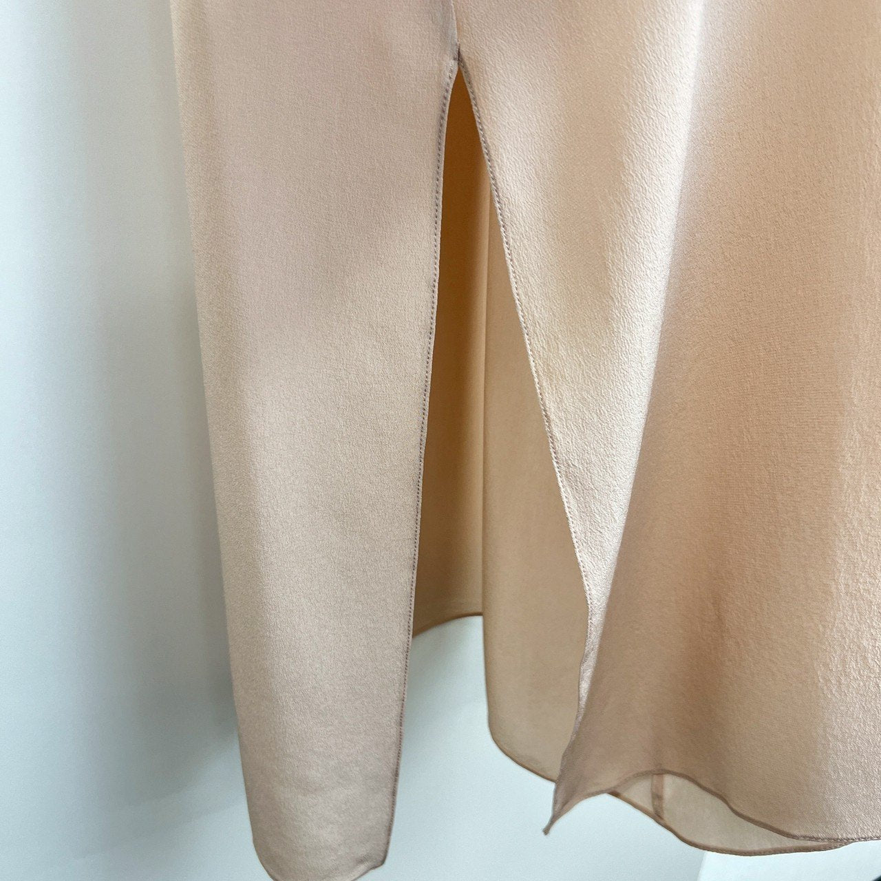 FENDI フェンディ ピンクシフォン ドレス Pink ピンク シルク サイズ36