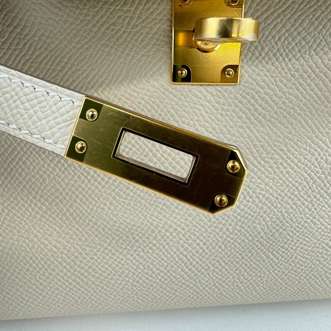 Mini kelly ミニケリー Craie クレ Epsom エプソン GHW ゴールド金具 Stamp-U U刻印