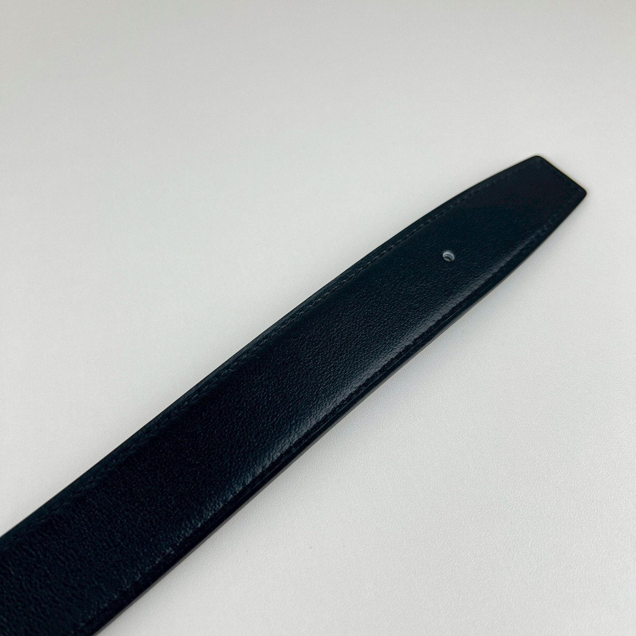Ceinture H boucleArgent Cuir seul de ceinture H #95Black/Etain Hベルトバックル リバーシブルベルトレザー ボックスカーフ 135/ヴォー・トーゴ Black ブラック/Etain エタン