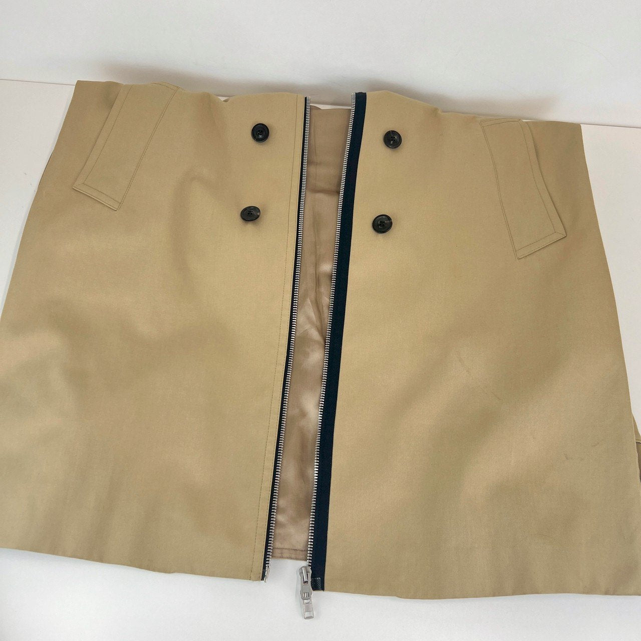 ジップアップトレンチコート beige ベージュ サイズ46