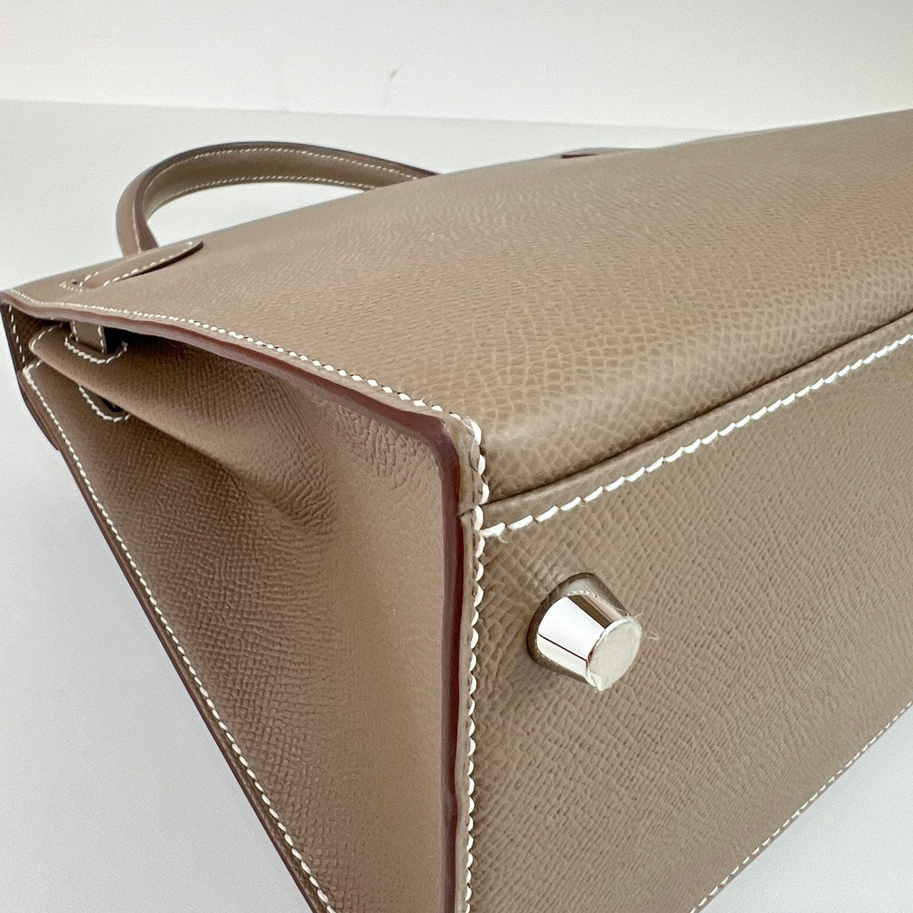 Kelly28 ケリー28 Etoupe エトープ Epsom エプソン PHW シルバー金具 Stamp-W W刻印