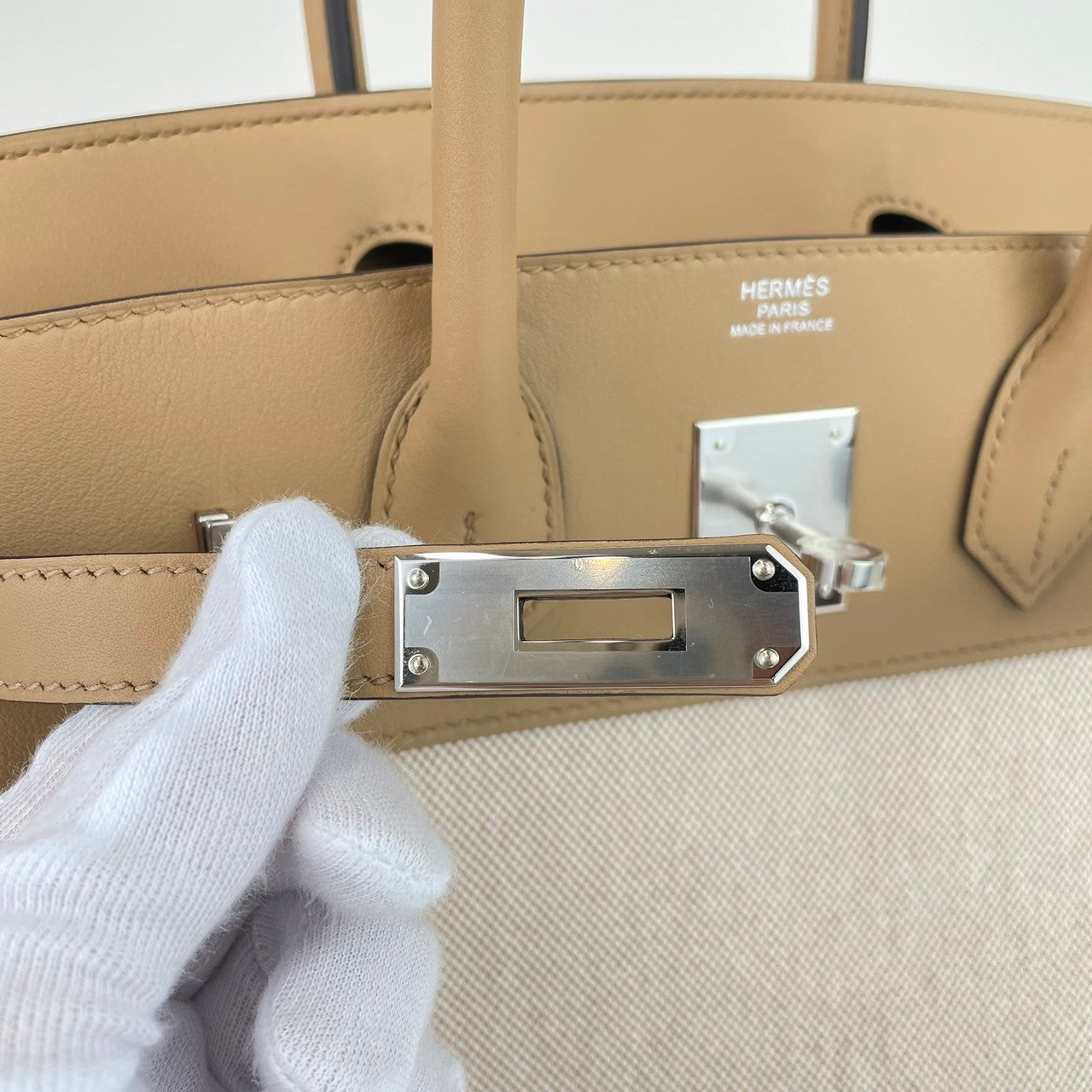 Birkin30 バーキン30 Chai チャイ PHW シルバー金具 B刻 Swift/Toile H スイフト/トワルアッシュ ハンドバッグ