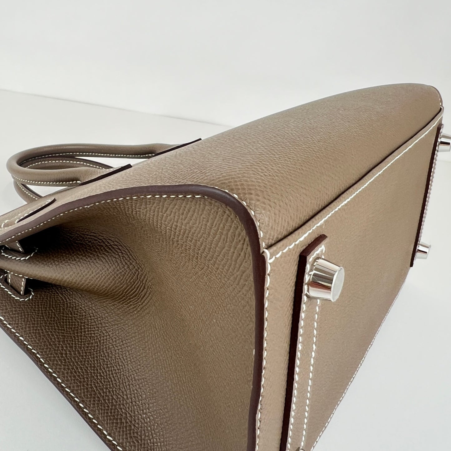 Birkin25 sellier バーキン25セリエ Etoupe エトープ SV金具 Stamp-W W刻印 Epsom エプソン
