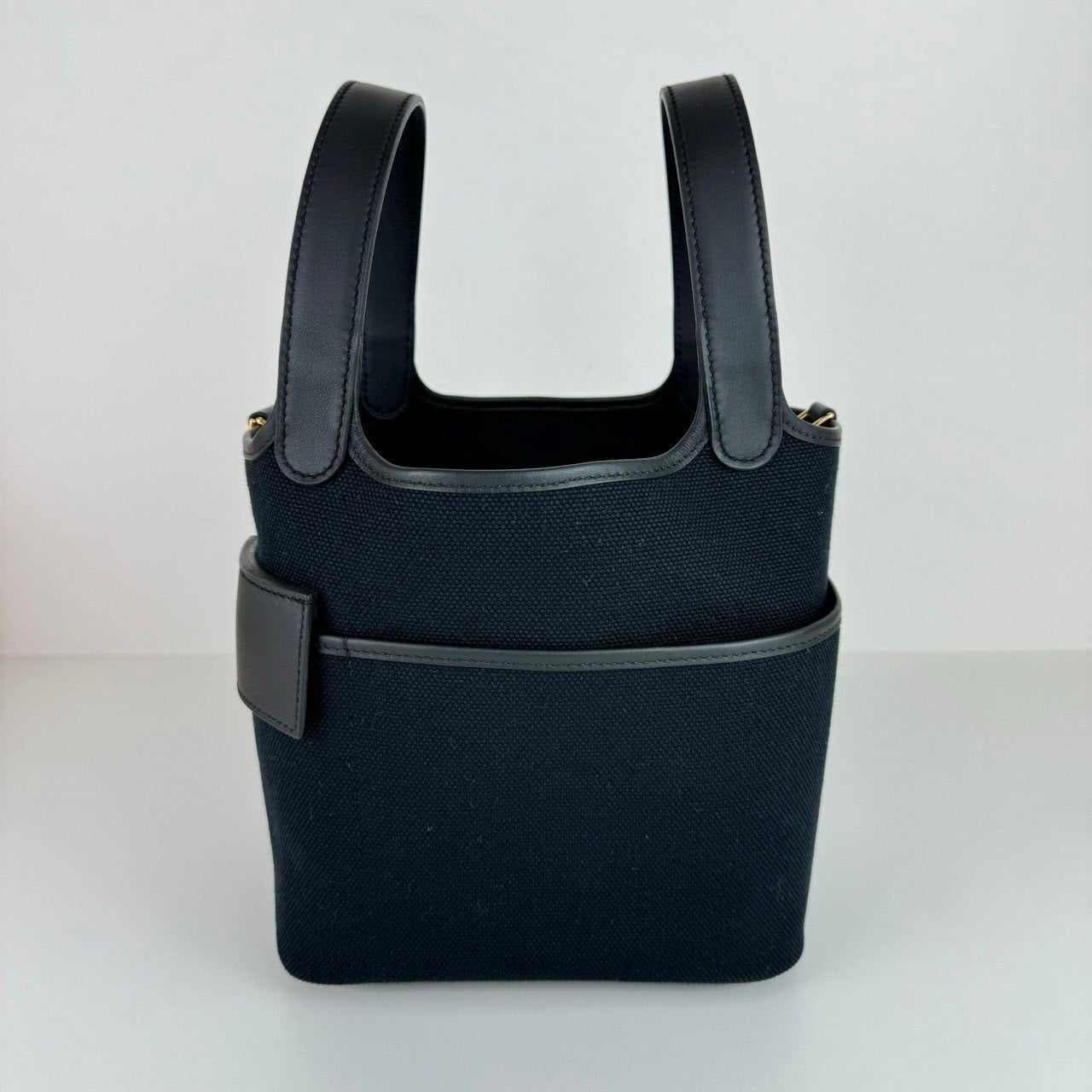 Picotin Lock PM cargo ピコタンカーゴPM Black ブラック GHW ゴールド金具 W刻印 Toile goeland/Swift トワルゴエラン/スイフト