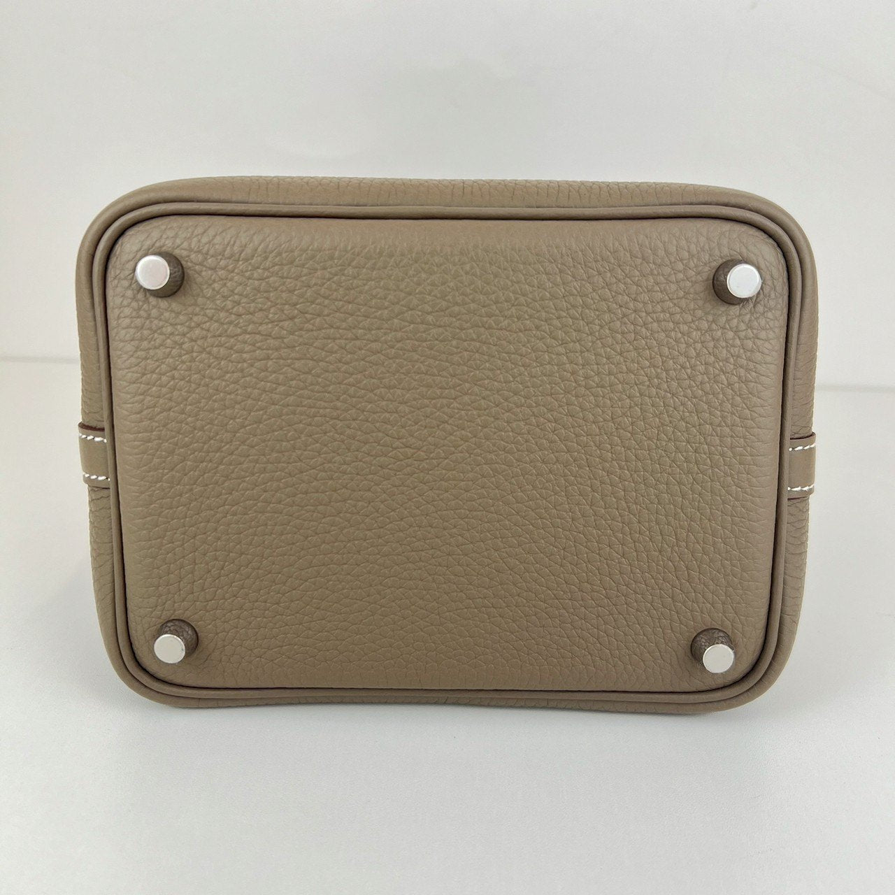 Picotin Lock PM ピコタンロック18 Etoupe エトープ PHW シルバー金具 Taurillon clemence トリヨンクレマンス Stamp-W W刻印