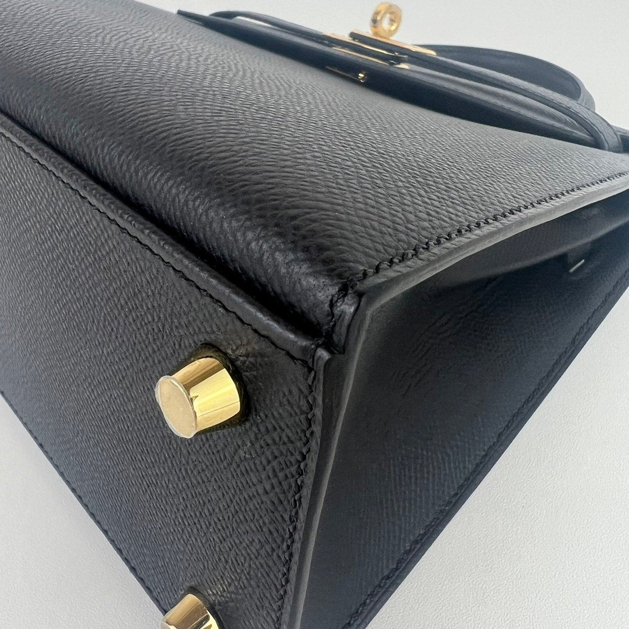 Kelly25 ケリー25 Black ブラック Epsom エプソン GHW ゴールド金具 Stamp-W W刻印