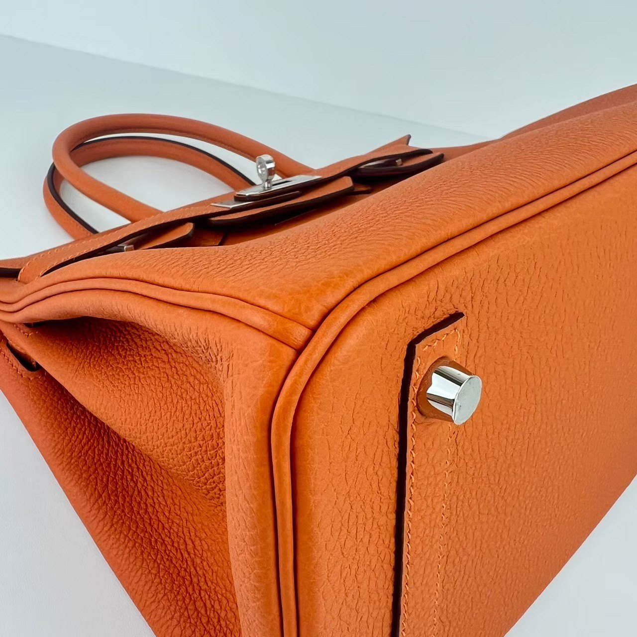 Birkin30 バーキン30 Orange オレンジ PHW シルバー金具 Togo トゴ Stamp-W W刻印