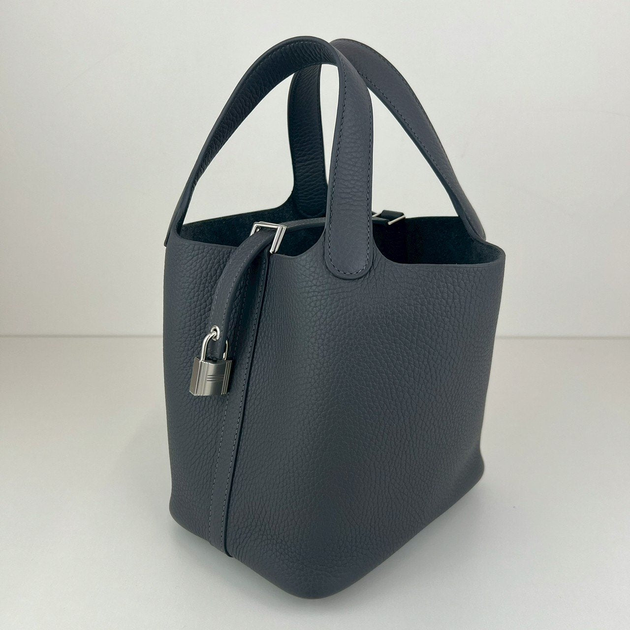 Picotin Lock PM ピコタンロック18 Etain エタン PHW シルバー金具 Taurillon clemence トリヨンクレマンス Stamp-W W刻印