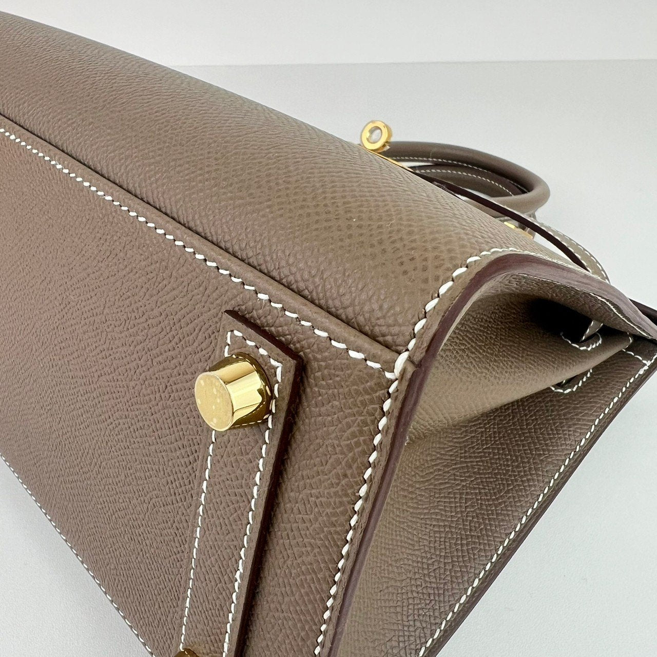 Birkin25 Sellier バーキン25セリエ Etoupe エトープ GHW ゴールド金具 Epsom エプソン Stamp-W W刻印 ハンドバッグ レディースバッグ