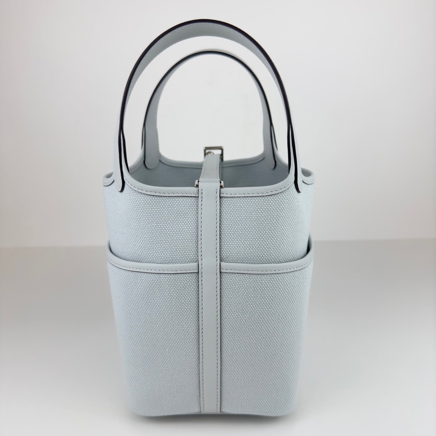 Picotin lock cargo PM ピコタンロックカーゴPM Gris platine グリプラチナ Toile goeland/Swift トワルゴエラン/スイフト PHW シルバー金具 Stamp-W W刻印