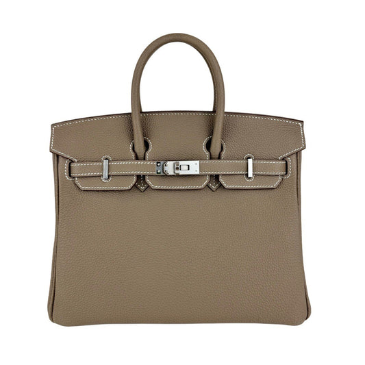 Birkin25 バーキン25 Etoupe エトープ PHW シルバー金具 Stamp-K K刻印 Togo トゴ ハンドバッグ