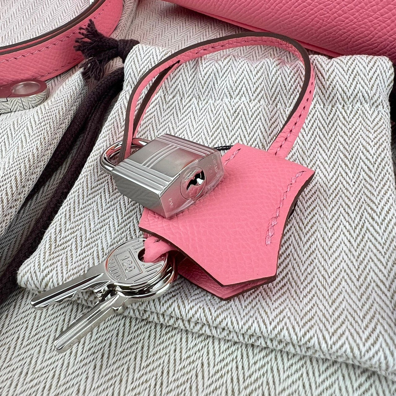 Kelly25 Rose confetti ローズコンフェッティ Epsom エプソン PHW シルバー金具 Stamp-Y Y刻印 2wayバッグ