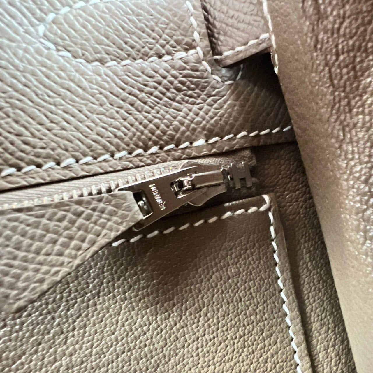 Kelly28 ケリー28 Etoupe エトープ Epsom エプソン PHW シルバー金具 Stamp-W W刻印