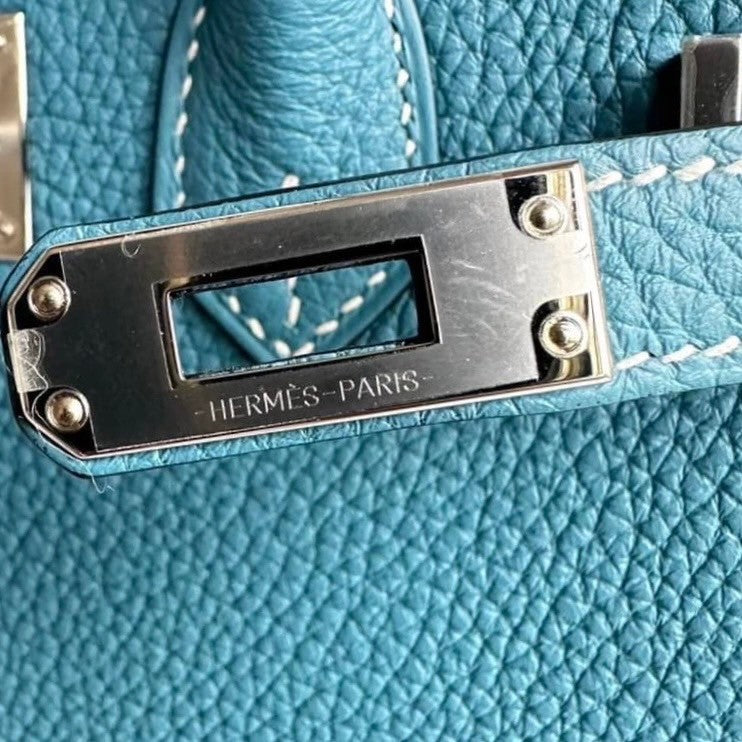Birkin25 バーキン25 Bleu jean ブルージーン PHW シルバー金具