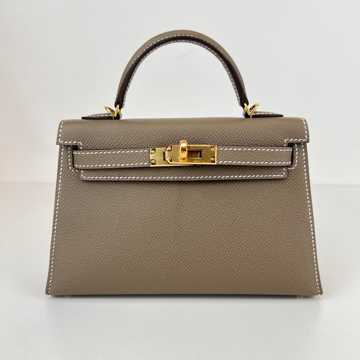 Mini kelly ミニケリー Etoupe エトープ GHW ゴールド金具 Stamp-K K刻印 Epsom エプソン