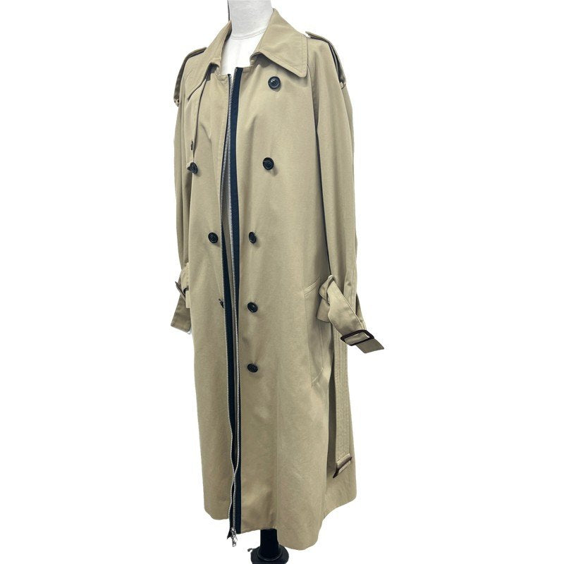 ジップアップトレンチコート beige ベージュ サイズ46