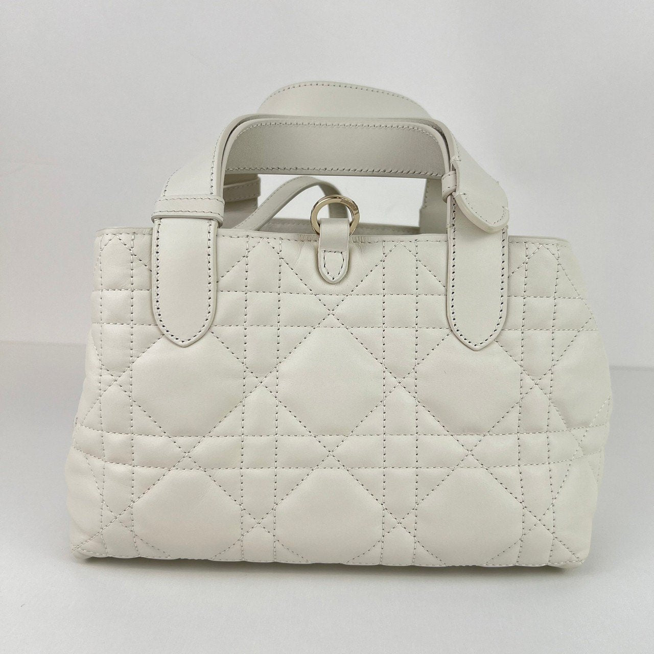 Toujours バッグ スモール White ホワイト GHW ゴールド金具 Calf