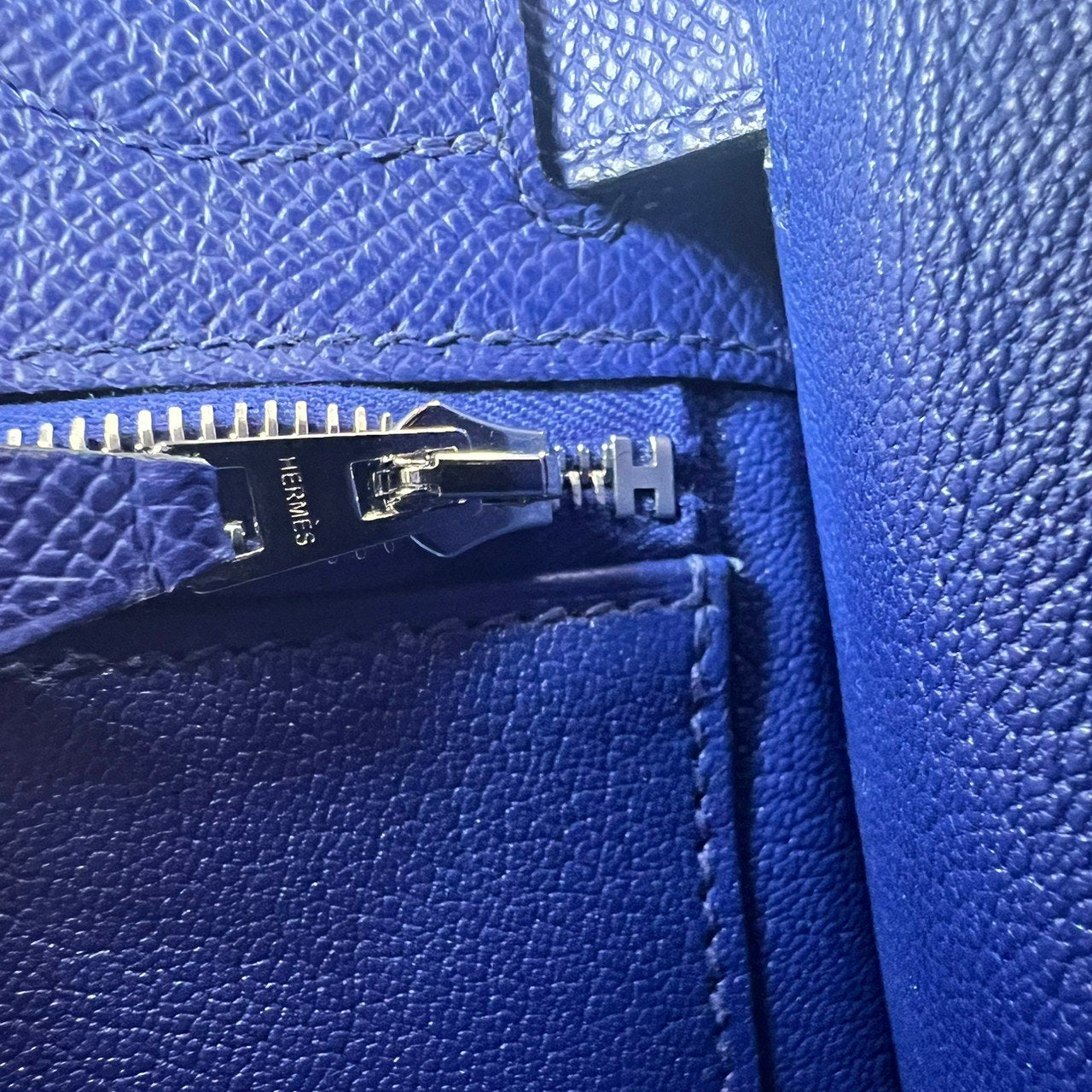 Kelly28 ケリー28 Blue royal ブルーロイヤル Epsom エプソン PHW シルバー金具 B刻