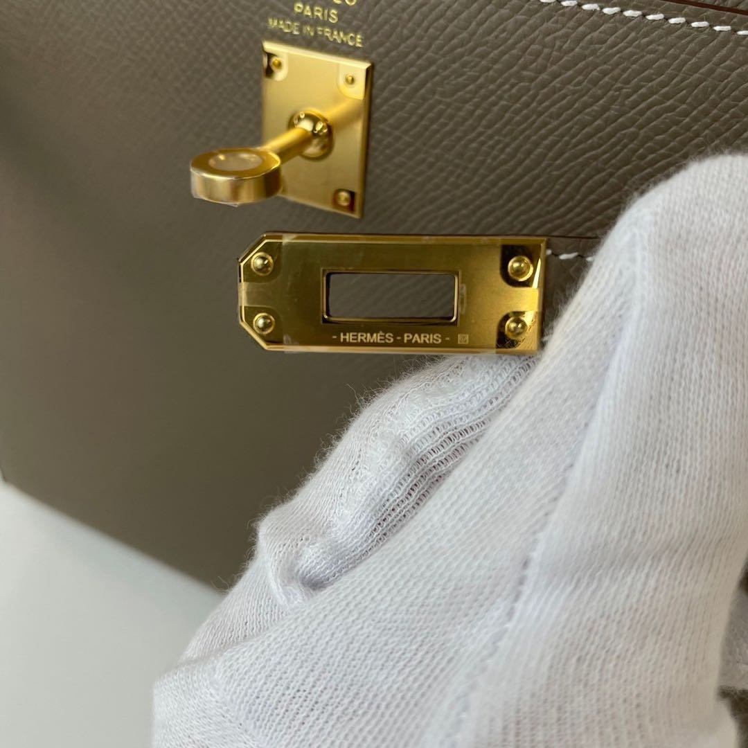 Kelly25 Sellier ケリー25 セリエ Etoupe エトープ GHW ゴールド金具 B刻