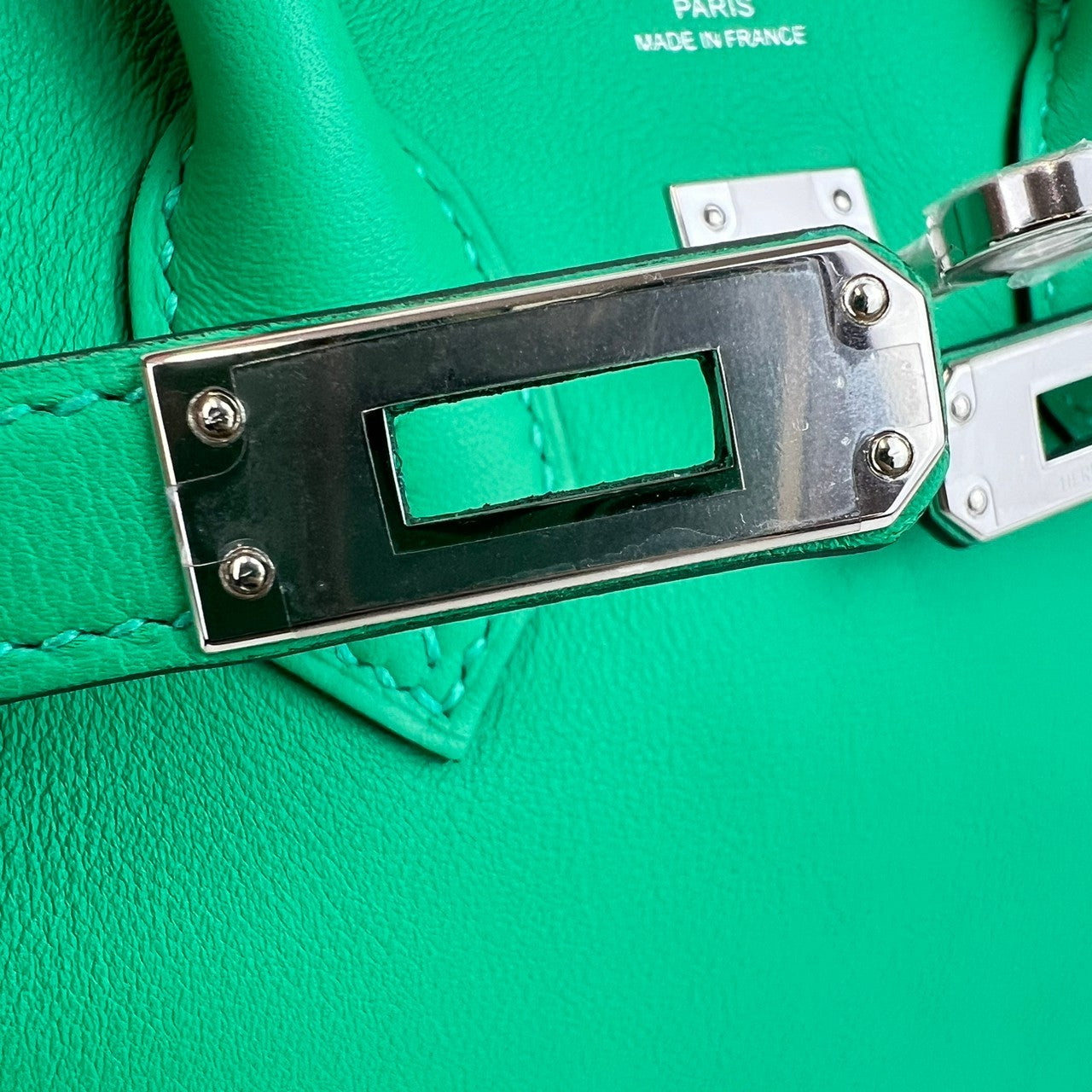Birkin25 バーキン25 Menthe ミント Swift スイフト PHW シルバー金具 U刻印